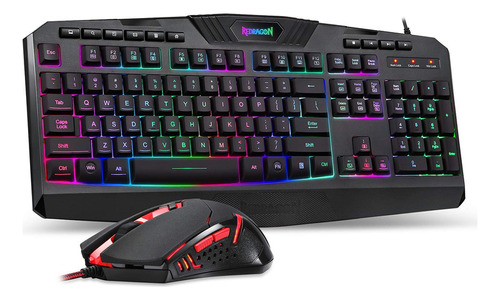 Teclado Pc Gamer Teclado Para Juegos Redragon S101, Mouse M6