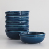  bowls set X6 Porcelana Pantry Plato Hondo Vajilla 