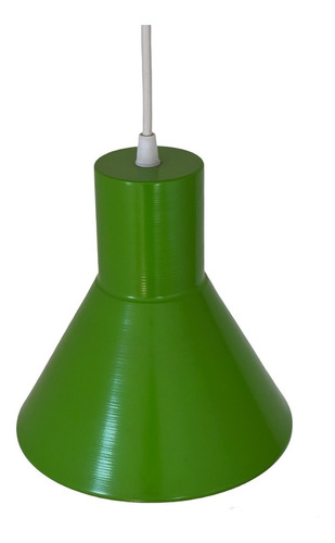 Lámpara Colgante Minimalista Cónica Verde 19cm