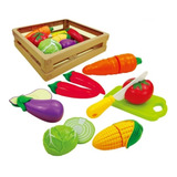 Set Verduras Para Cortar Con Velcro.juego Para Niños