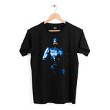 Playera Hombre - Negra - Robocop Película 80s 