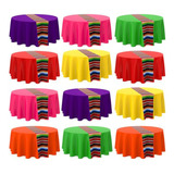 Mantel Mexicano Impermeable 84 Pulgadas Fiesta Multicolor