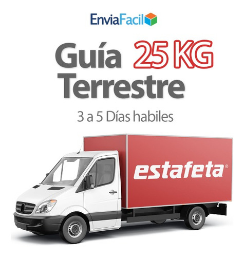 Estafeta 1 Guía Prepagada Terrestre Ecoexprés Hasta 25kg Sfn