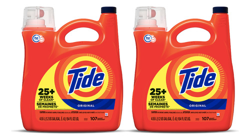 Tide Original Detergente Liquido Concentrado 2 X 4,55 L