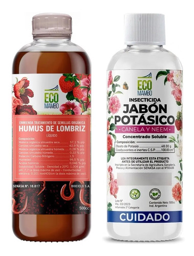 Ecomambo Humus De Lombriz Líquido 500ml Potásico 500ml