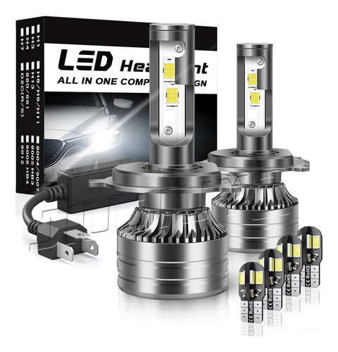 Para Honda 9005 H11 6000k Led Faro Kit De Luz Alta / Baja