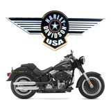 Adesivo Emblema Compatível Harley Davidson 3d 9x23 Cms Rs13 Cor Logo Harley Davidson Motor Cycles Resinado