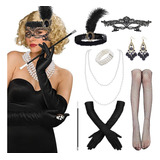 Disfraz Mujer Gran Gatsby Genérica Negro Fiesta Años 20