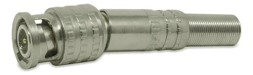 Conector Bnc M 6mm Mola C Parafuso Solda - Dourado -25 Peças