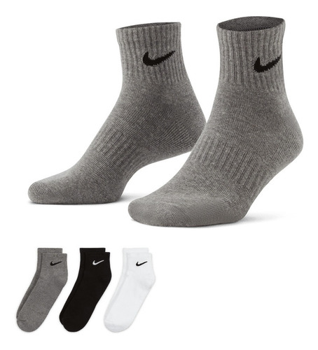Calcetines X3 Nike Everyday Cushioned Multi-color Varios