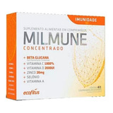  Milmune Suplemento Alimentar Concentrado 60cps - Ecofitus Sabor Sem Sabor