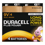 Pila Duracell Coppertop Mn1604 Rectangular - Pack De 4 Unidades