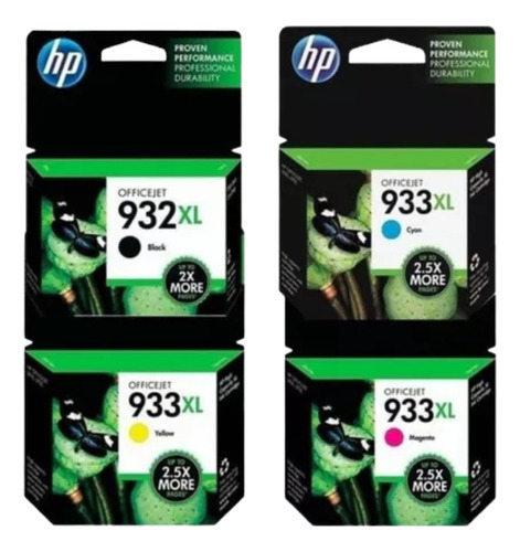 Kit Cartuchos Hp 933xl 932xl Cmyk Officejet 6100 6600 6700