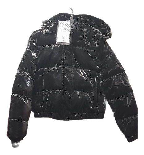 Campera Puffer Importada Mujer Metalizada Inflable Yd C/piel