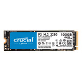 Ssd Crucial P2 1tb 2.400 Mbs M.2 Nvme Pcie Preto Usado