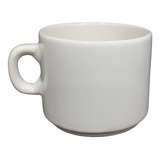 Taza Para Desayuno Porcelana Blanca 300 Ml X 1 Unidad.