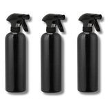 Kit 3 Dispensadores Negro En Spray Atomizador 500ml