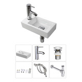 Fregadero De Pared Para Lavabo Pequeño, Lavabo Rectangular D