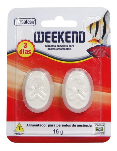 Alcon Weekend 16g- Ração De Peixes Férias 3 Dias