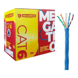 Cabo De Rede Cat6 Megatron Cabo Lan 100% Cobre 305m Anatel 