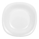 Plato Postre Blanco 19cm Vidrio Templado Carine Luminarc