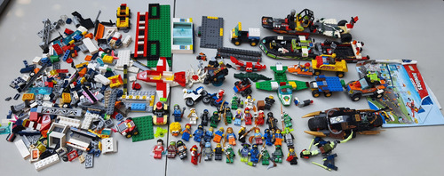 Orig Lote D Piezas Sueltas Lego City Ninjago Figuras 1,705gr