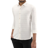 Camisa Ogochi Social Linho Slim Palha