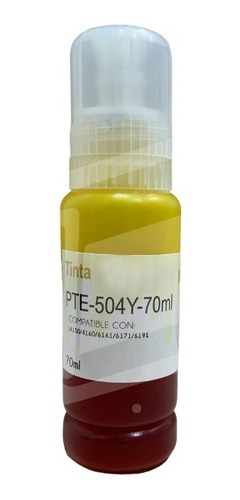 Tinta Compatible Epson T504y Amarillo L4150 L4160 L6161 504