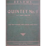 Partitura 2 Violinos 2 Violas E Cello Quintet Nº 1 Brahms