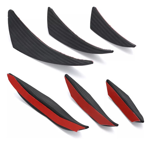 Aletillas De Facia Canards Spoiler Kit De 6 Piezas