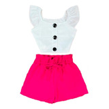 Conjunto Infantil Feminino Verão Moda Mini Diva Tendência