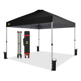 Toldo Despliegue Rapido Negro Grande 3 X 3 Metros Portatil