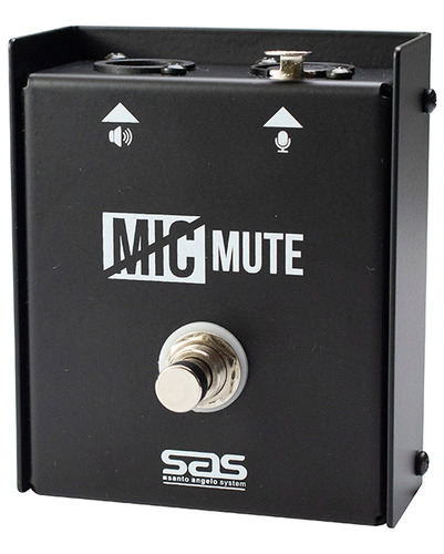 Pedal Mic Mute Santo Angelo Sem Trava Mm1 Preto