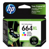 Cartucho Hp 664 Xl Tricolor F6v30al