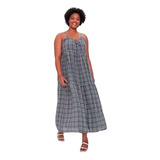 Vestido Forever 21 Plaid Cami Maxi Dress Plus Size