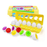 Juego Encaje Huevos Montessori Figuras Niños