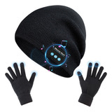 Gorra Con Audífonos Inalámbricos Bluetooth Guantes Táctil