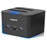 Docking Station Fideco Para Disco Duro Usb 3.0 A Sata Dual