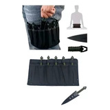 Kit 6 Facas De Arremesso Com Bainha Para Luatek Yf-002 Cor Preto