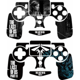 Kit 2 Skins Controle The Last Of Us Part Il Ps4 Fat Slim Pro