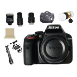  Nikon Kit D3300 + 2 Lentes + Accesorios Ii Dslr Color Negro