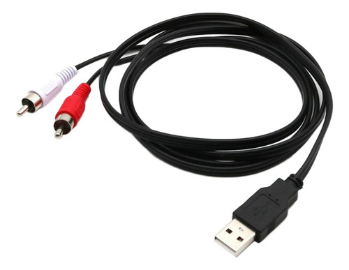 Q Usb 2. 0 Macho A 2 Rca Macho Cable Adaptador Divisor De