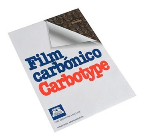 Papel Carbonico Carbotype Film Negro X 10 Hojas