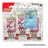 Pokémon Blister Triplo Escarlate Coleção 151 Squirtle Copag