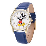 Reloj Disney Wds001238 Mickey Mouse Adult Cardiff Cardiff Color De La Correa Azul Color Del Bisel Metal Función B Color Del Fondo Blanco