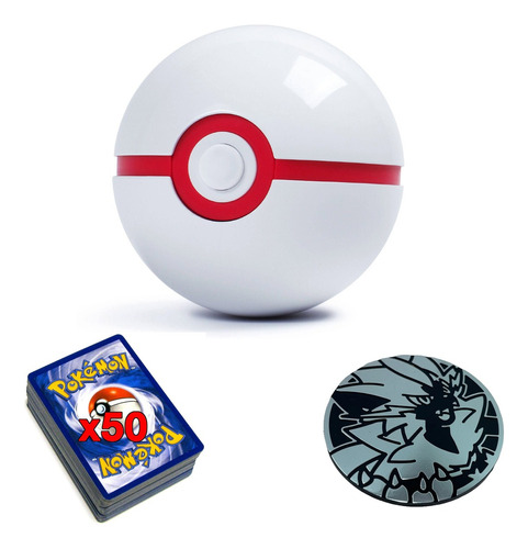 Pokeball Honor Ball + 50 Cartas Pokémon Tcg Genuinas + Ñapa