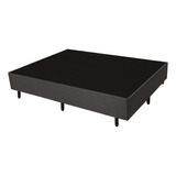 Base De Cama Luuna Box King Cor Cinza-escuro