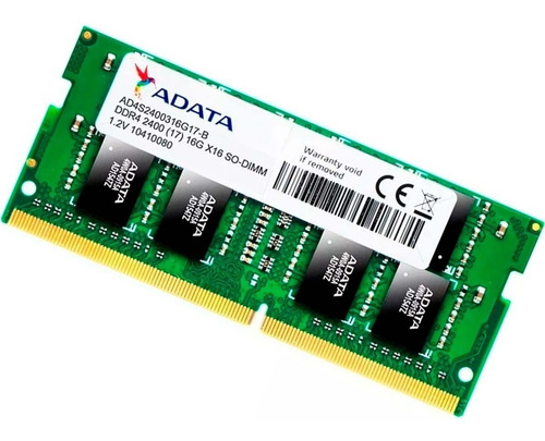 Memoria Sodimm Adata 16gb Ddr4 2400 Mhz Para Notebook