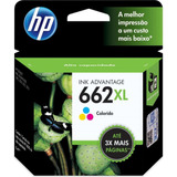 Cartucho Original Hp 662xl Colorido Ink Advantage