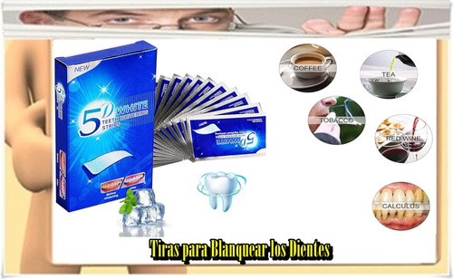 Tiras Para Blanquear Los Dientes Sabor Menta Sonrisa Blanca